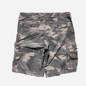 Lee khaki/grey camo cargo shorts with a relaxed fit